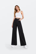 Vaquero negro elástico AY3272 wide leg