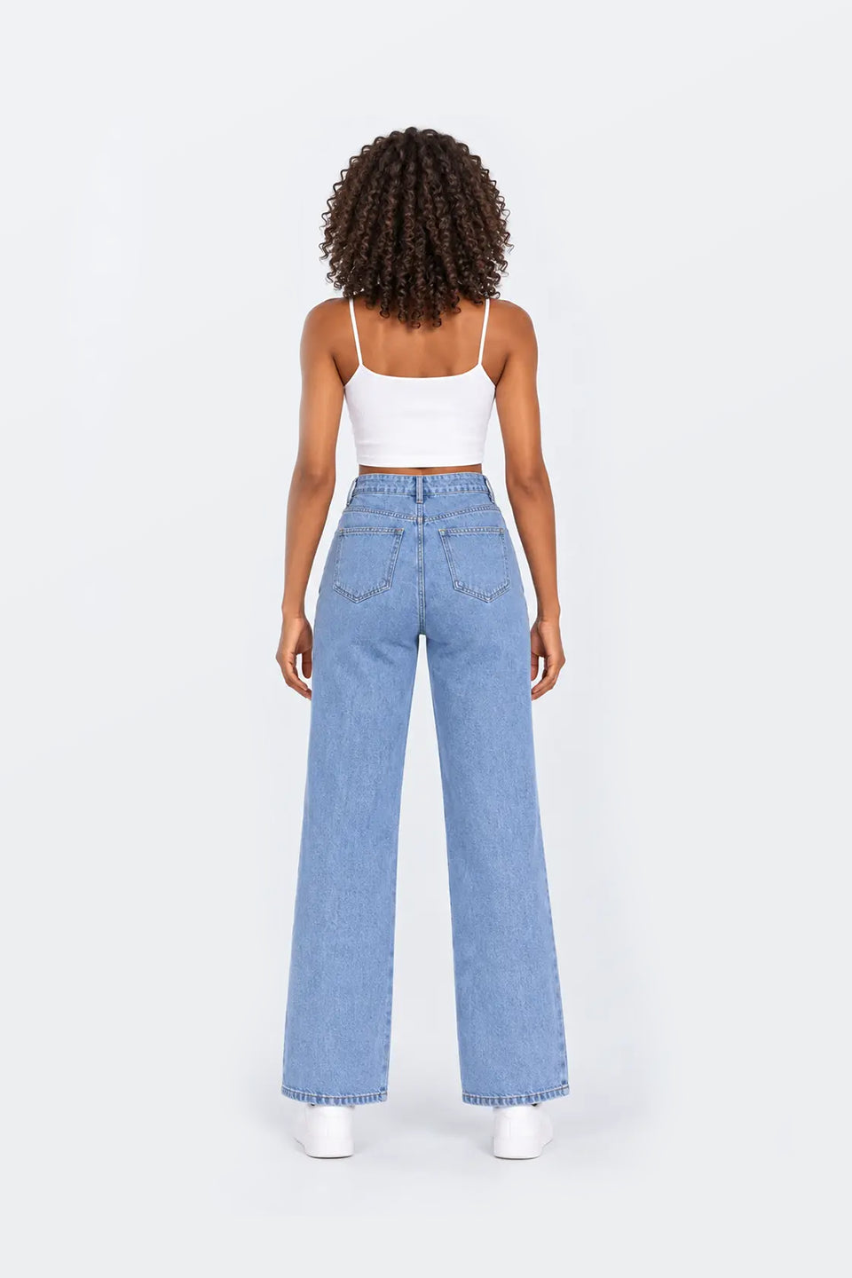 Vaquero wide leg tiro alto AY3292