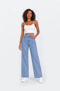 Vaquero wide leg tiro alto AY3292