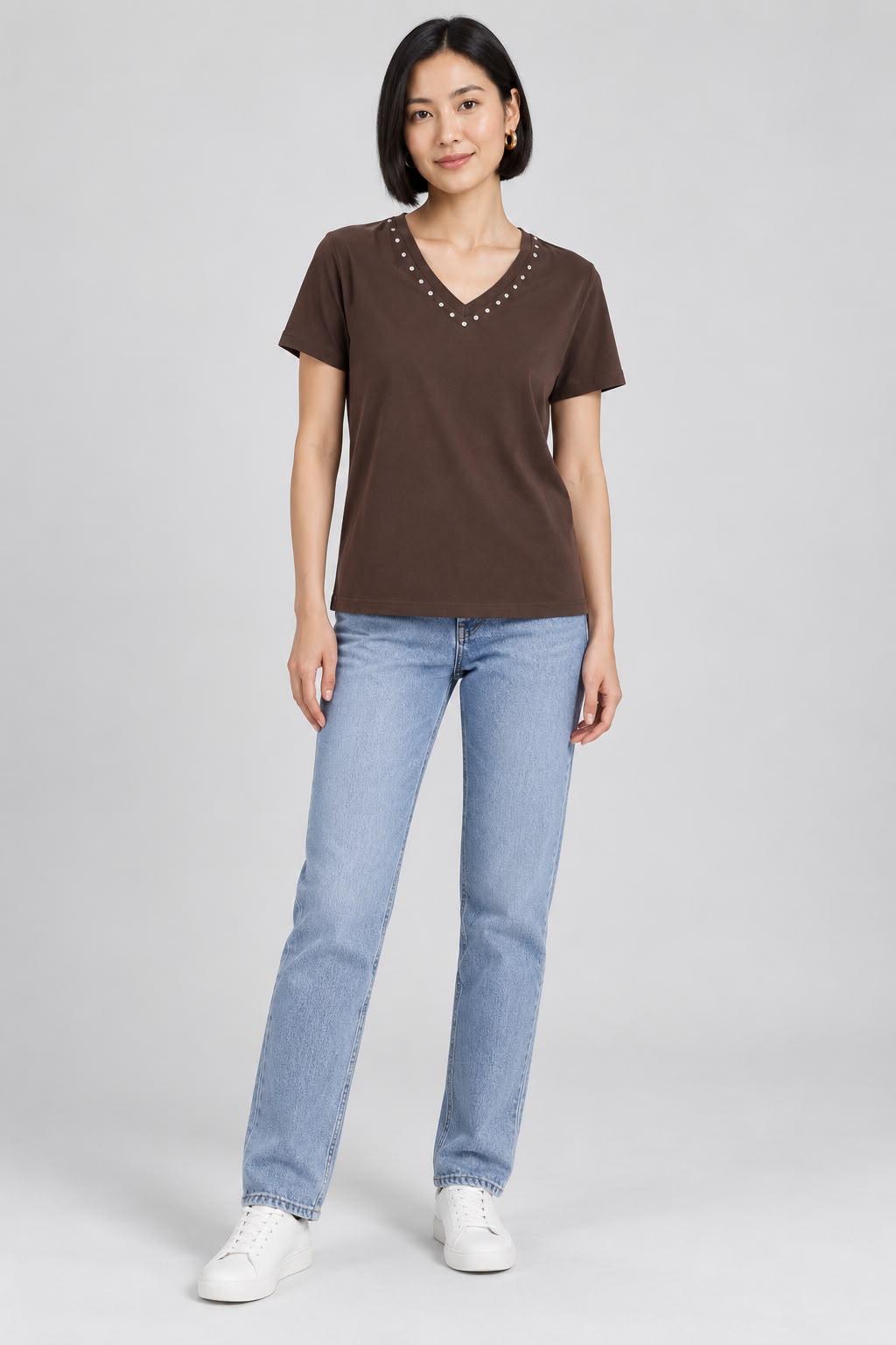 Camiseta cuello pico