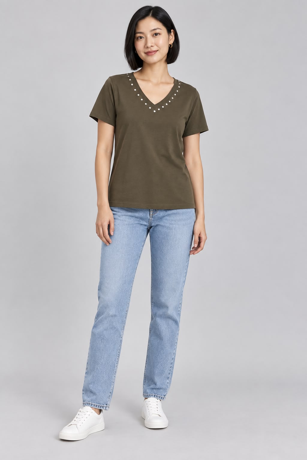 Camiseta cuello pico