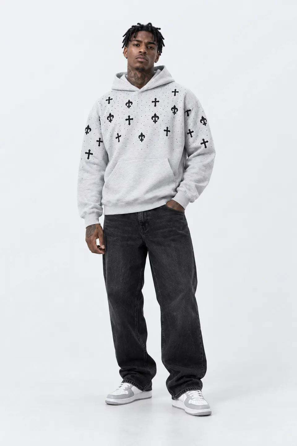 Sudadera Cruz Flor de Lis