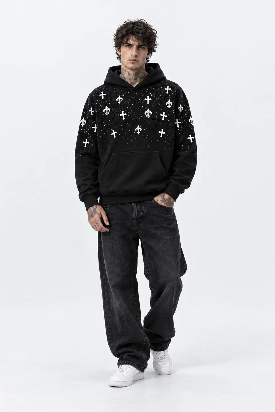 Sudadera Cruz Flor de Lis