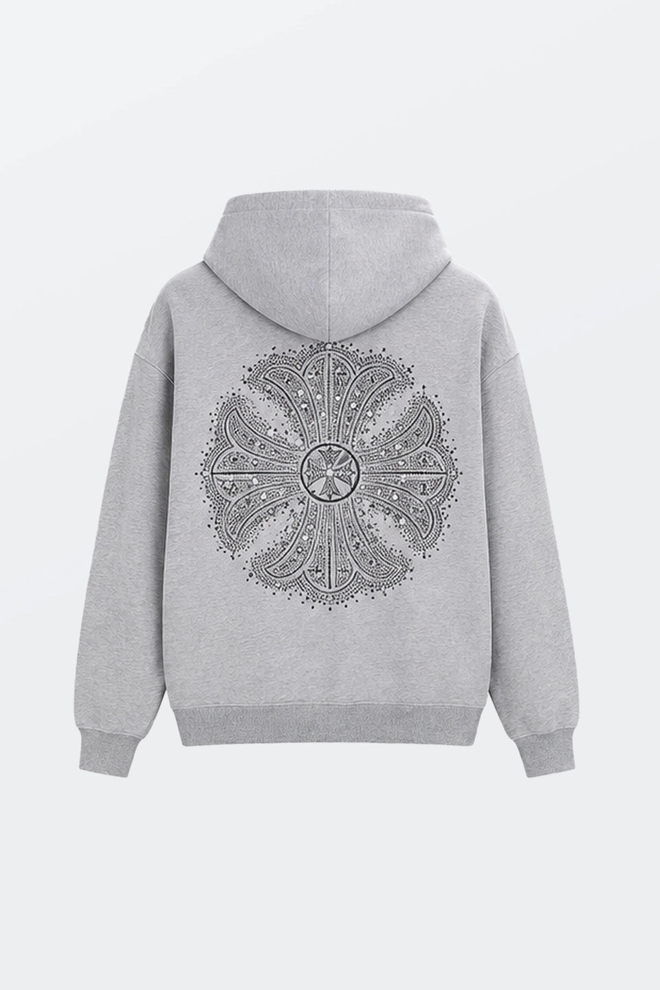 Sudadera cruz pedrerias