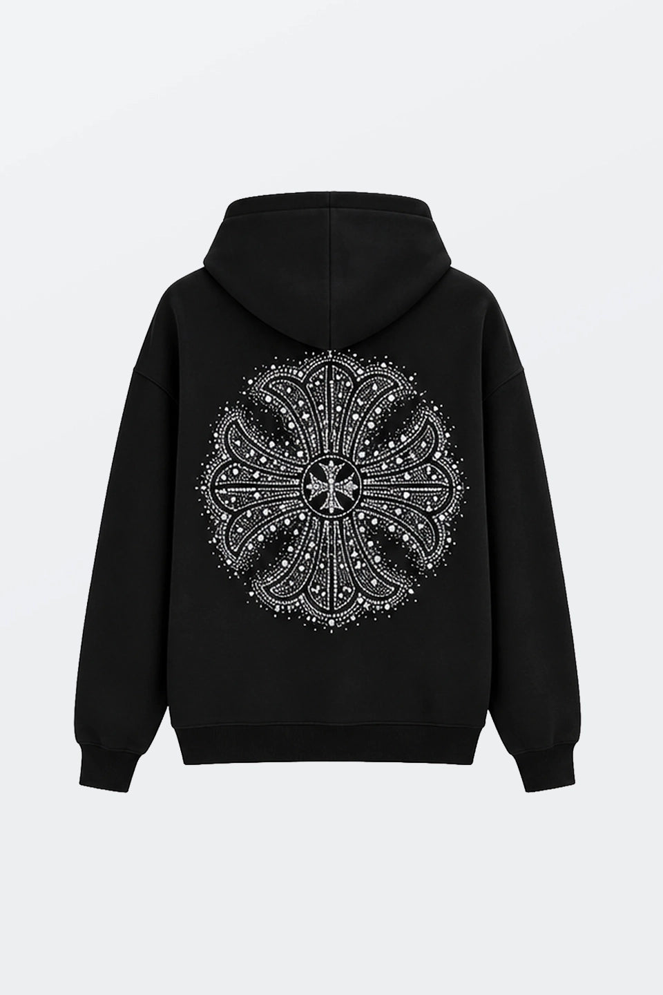 Sudadera cruz pedrerias