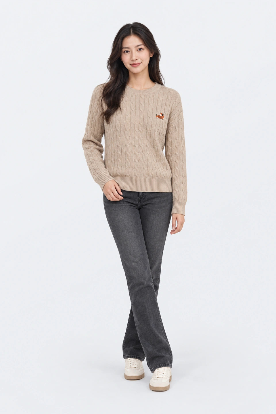 Jersey punto trenzado Oversize