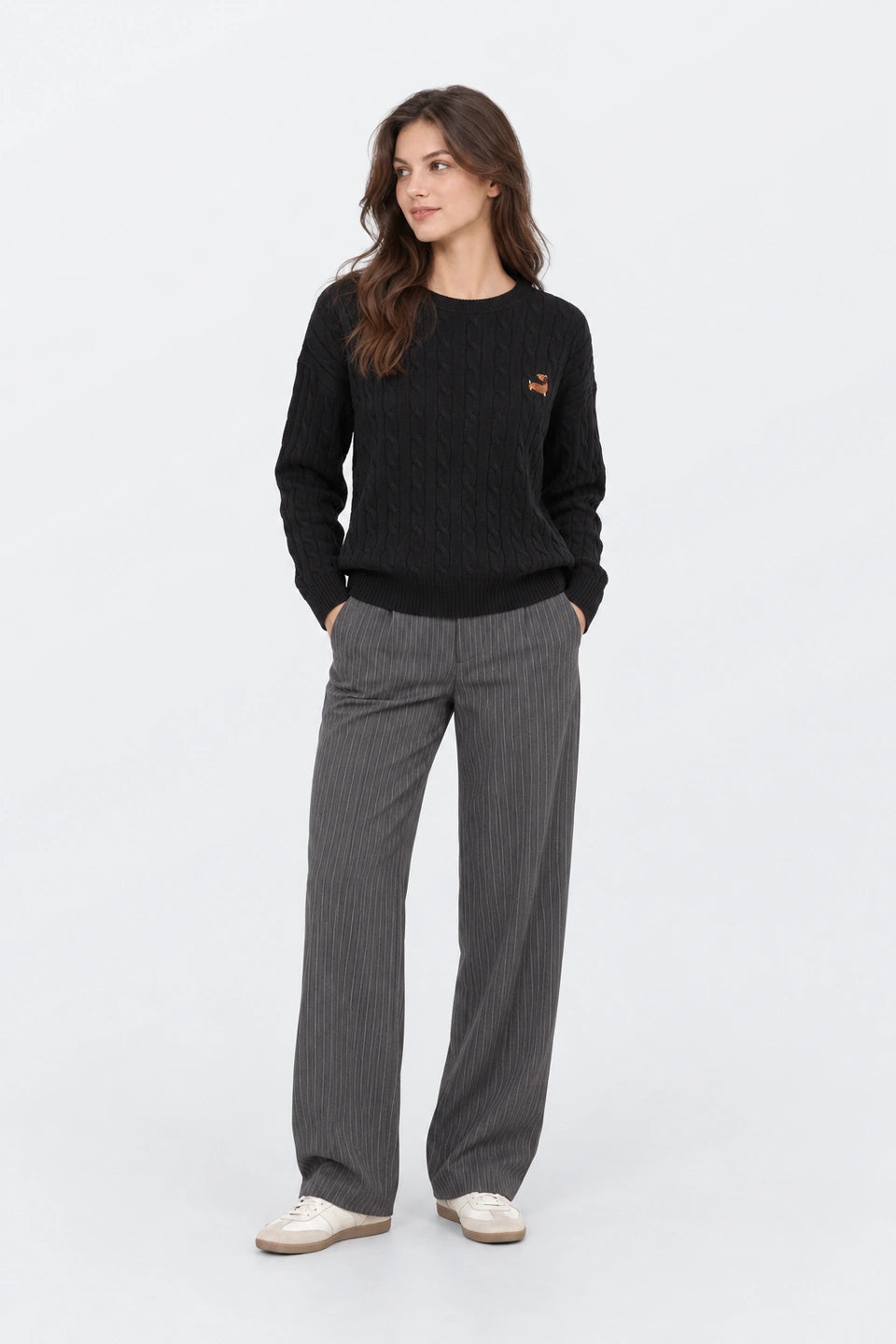 Jersey punto trenzado Oversize