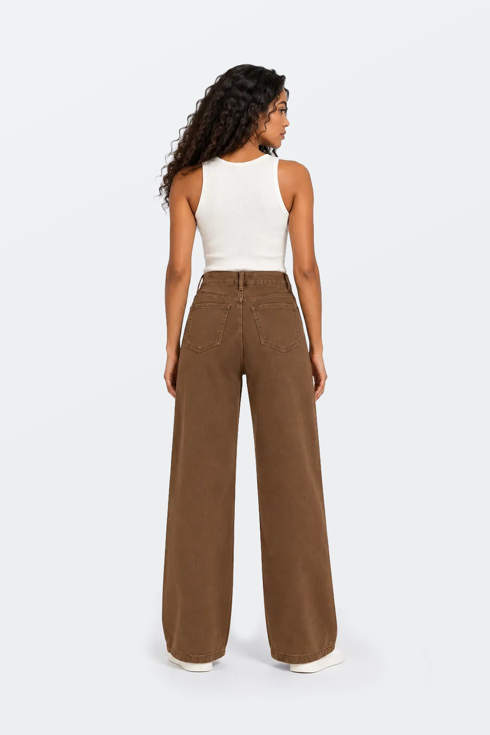 Vaquero marrón M11163 Wide Leg