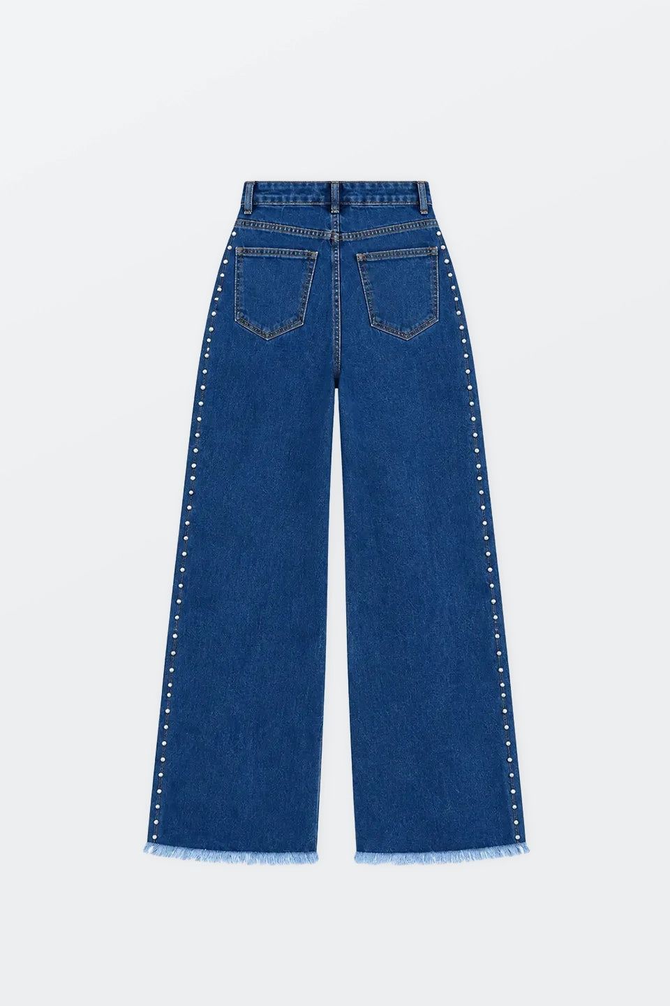 Vaquero elástico wide leg tiro alto