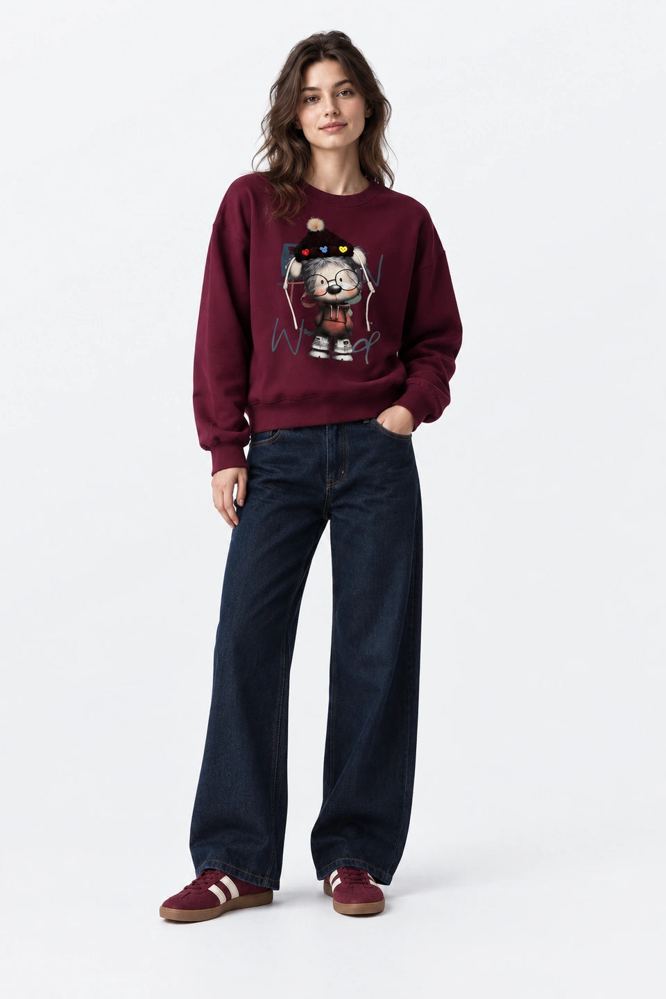 Sudadera muñeca pompom