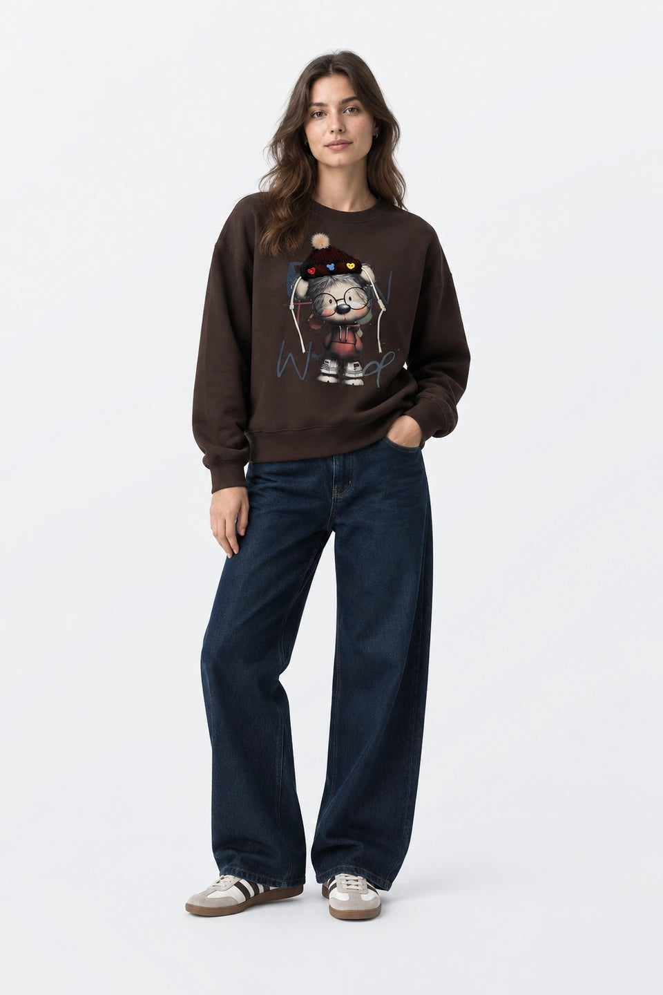 Sudadera muñeca pompom