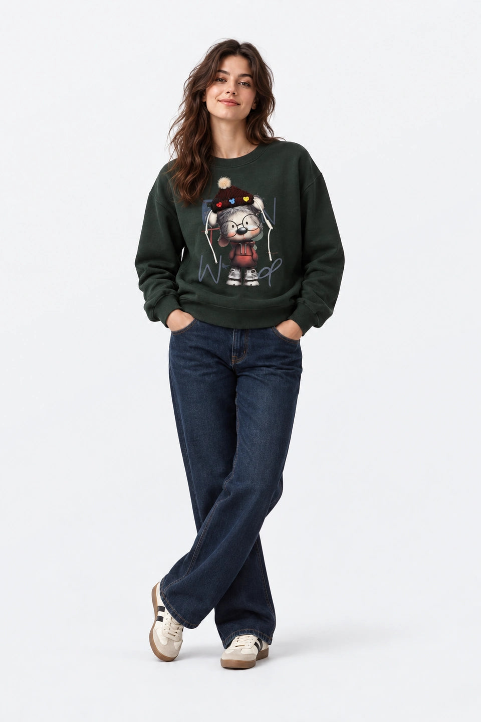 Sudadera muñeca pompom