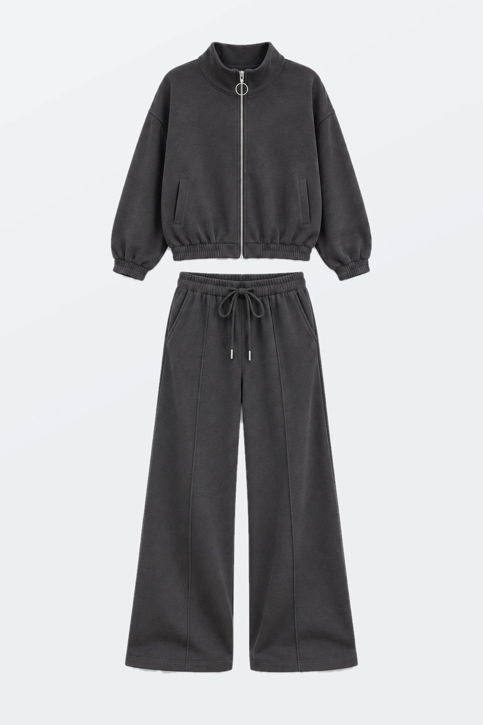 Pantalón ancho gris