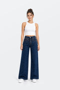 Vaquero wide leg azul oscuro