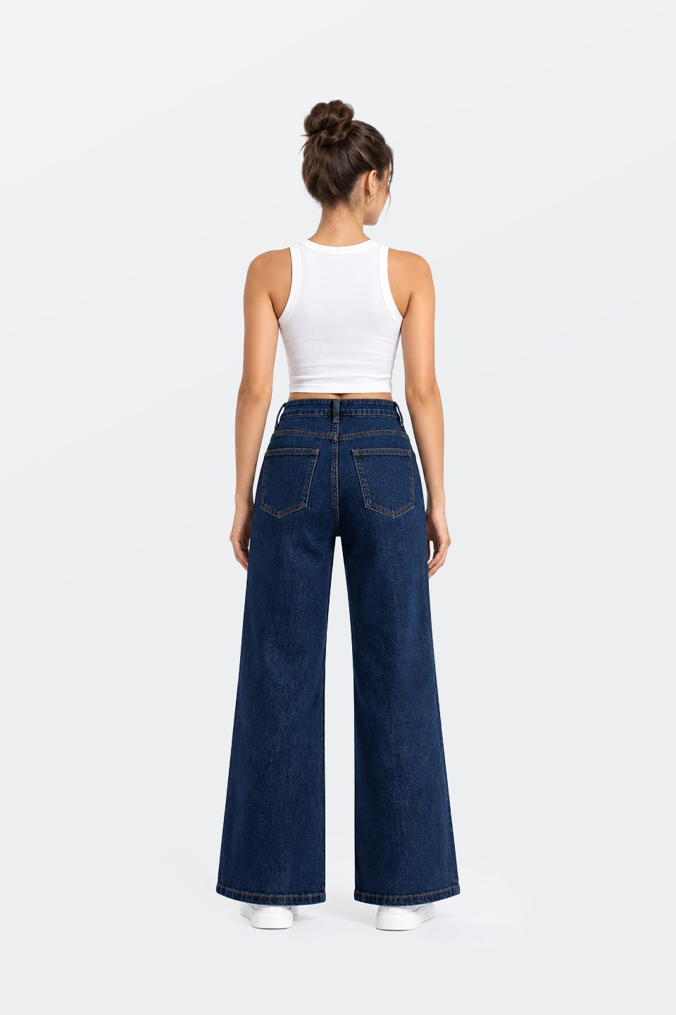 Vaquero wide leg azul oscuro