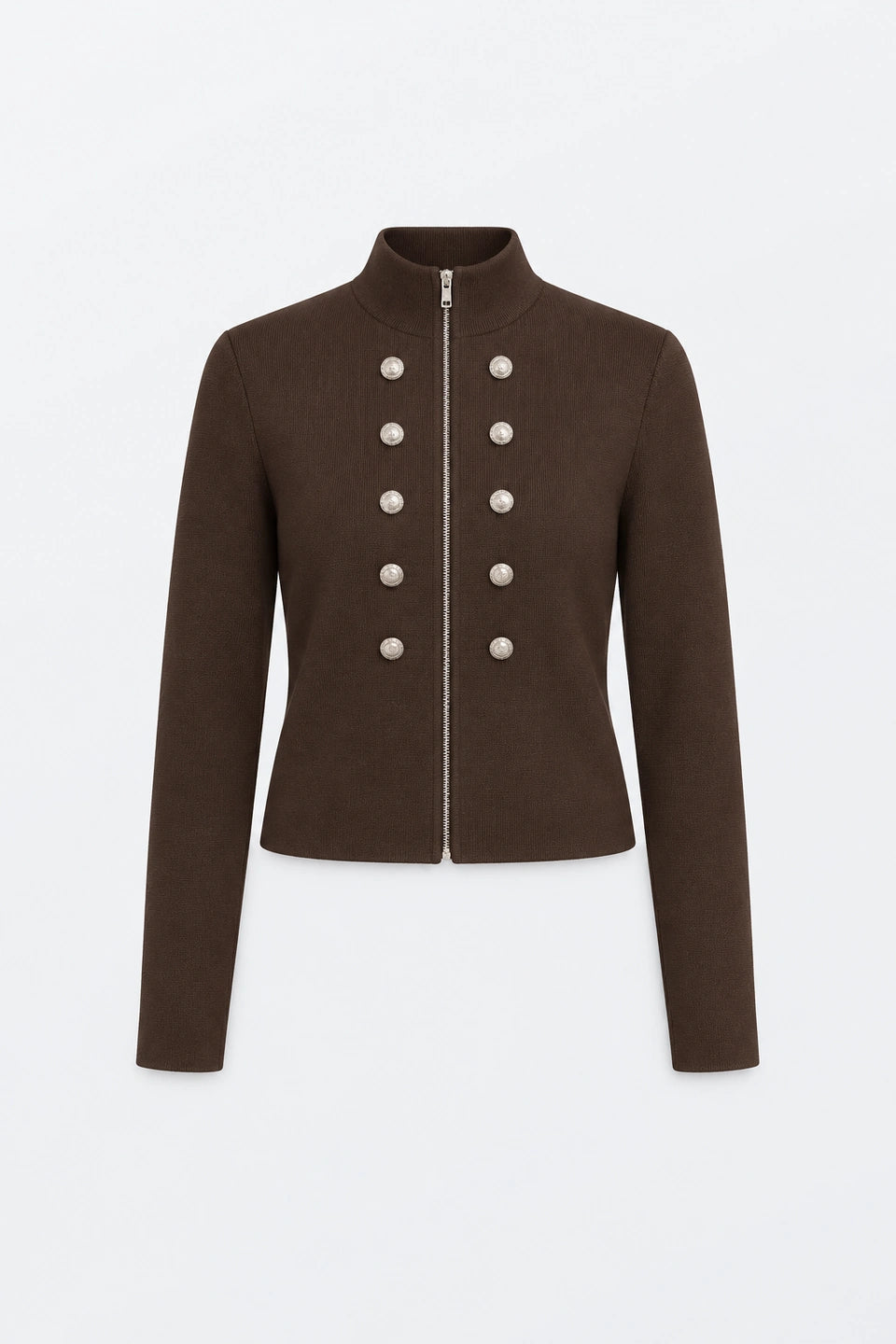 Chaqueta punto cuello alto