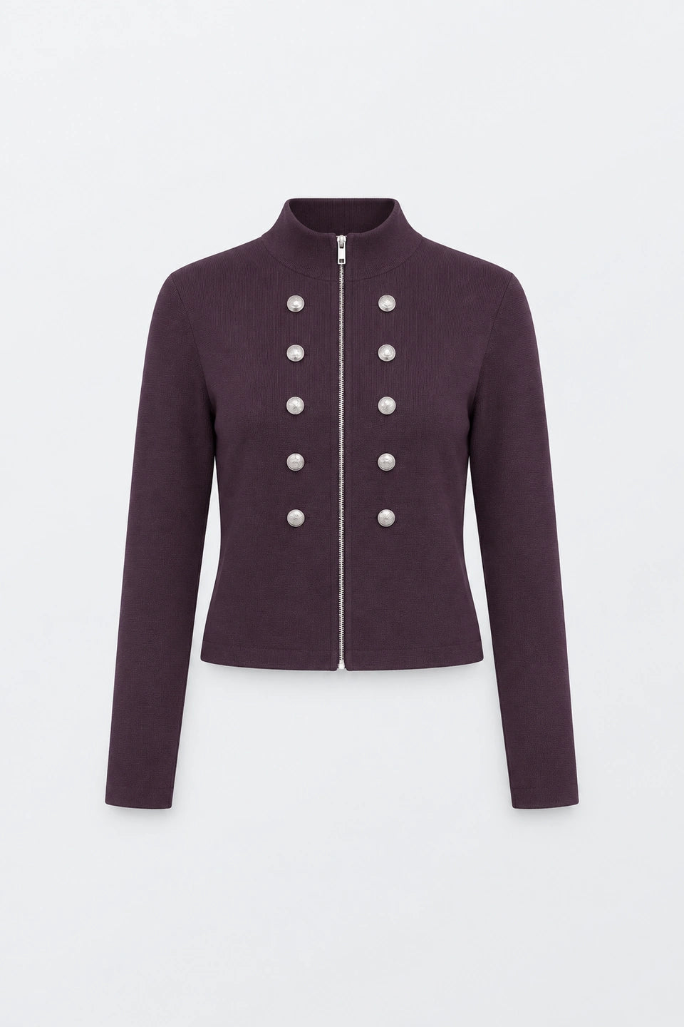 Chaqueta punto cuello alto