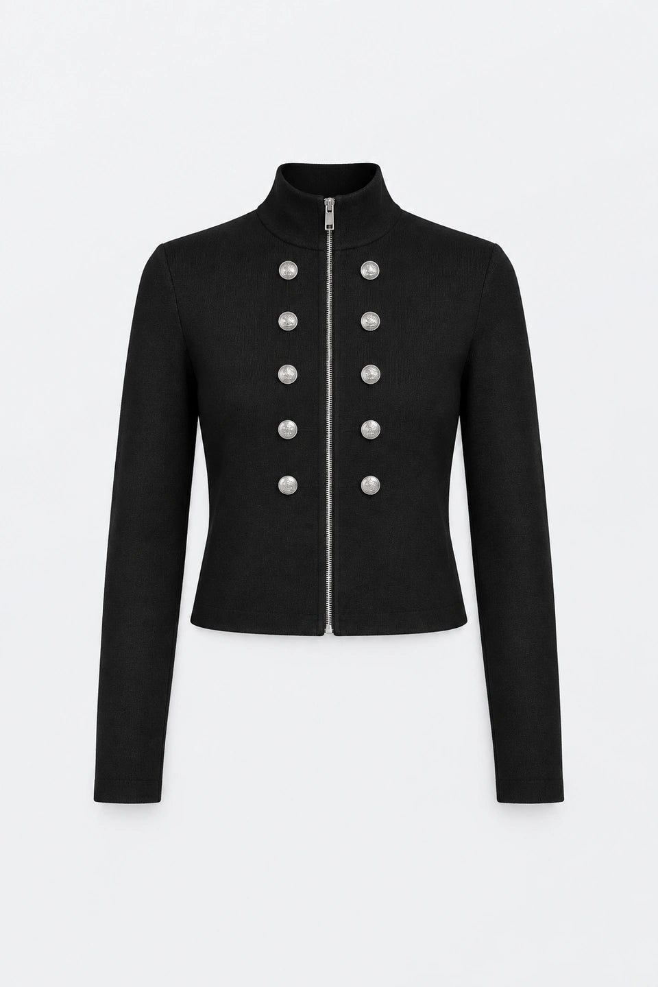 Chaqueta punto cuello alto