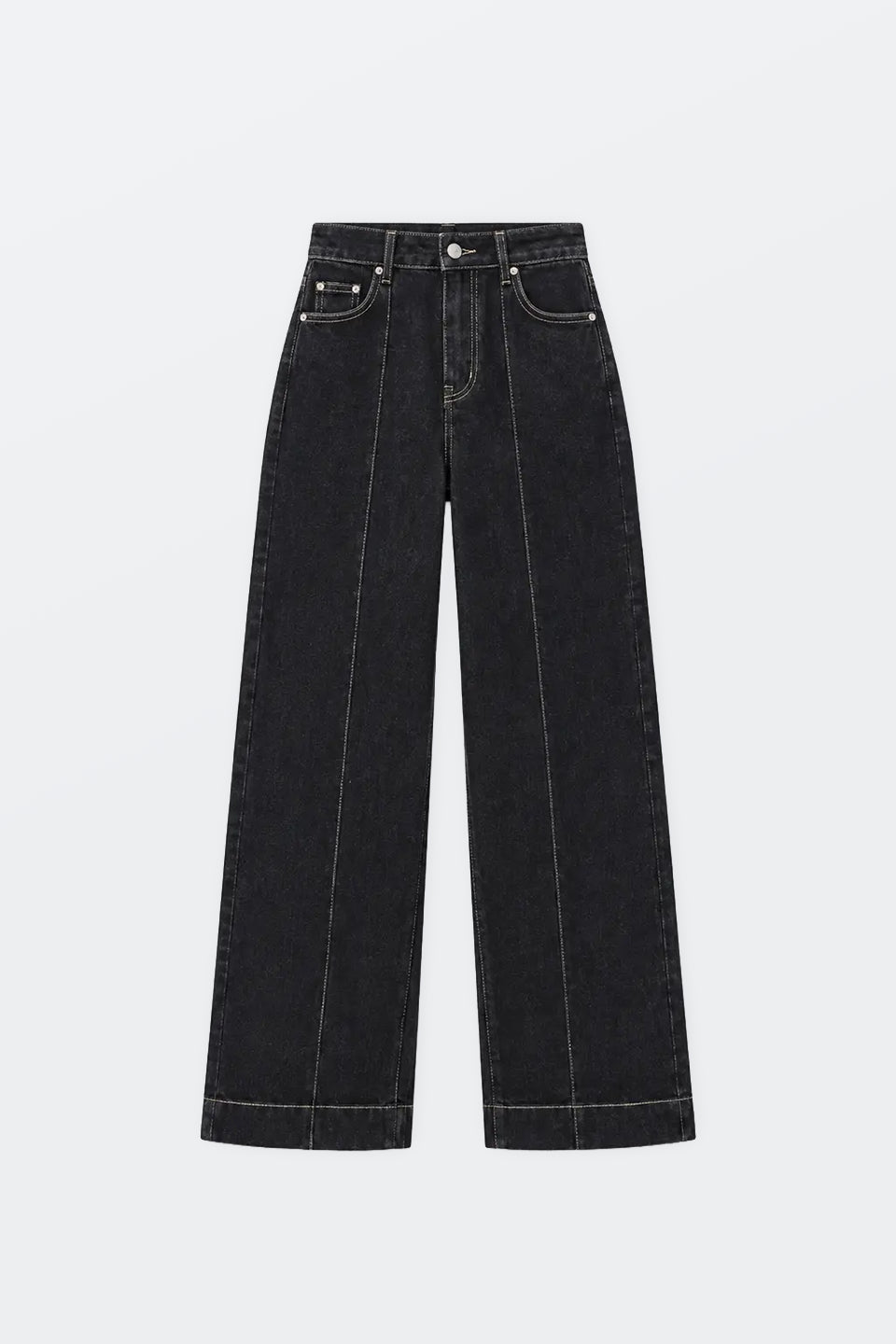 Vaquero negro V711 Wide leg