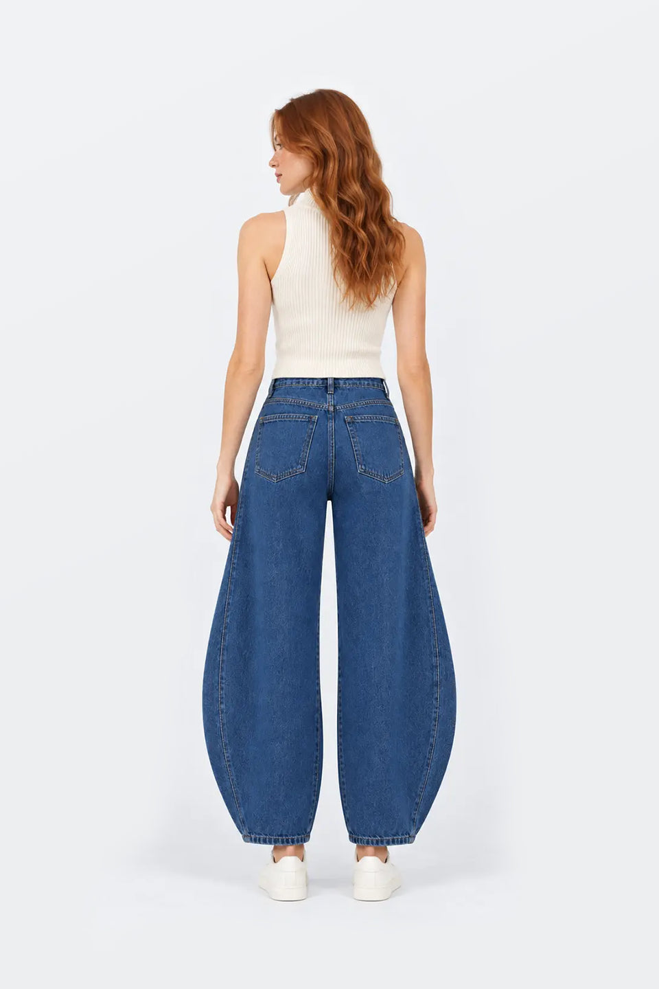 Vaquero elastico Balloon denim V959