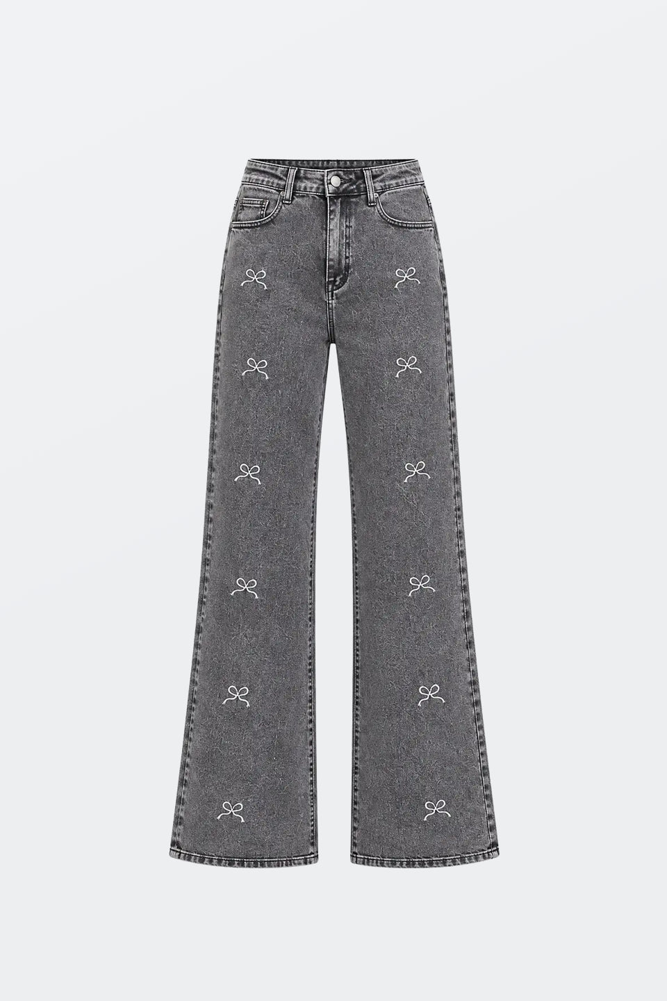 Vaquero gris lavado wide leg WL262