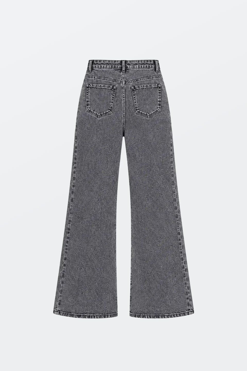 Vaquero gris lavado wide leg WL262
