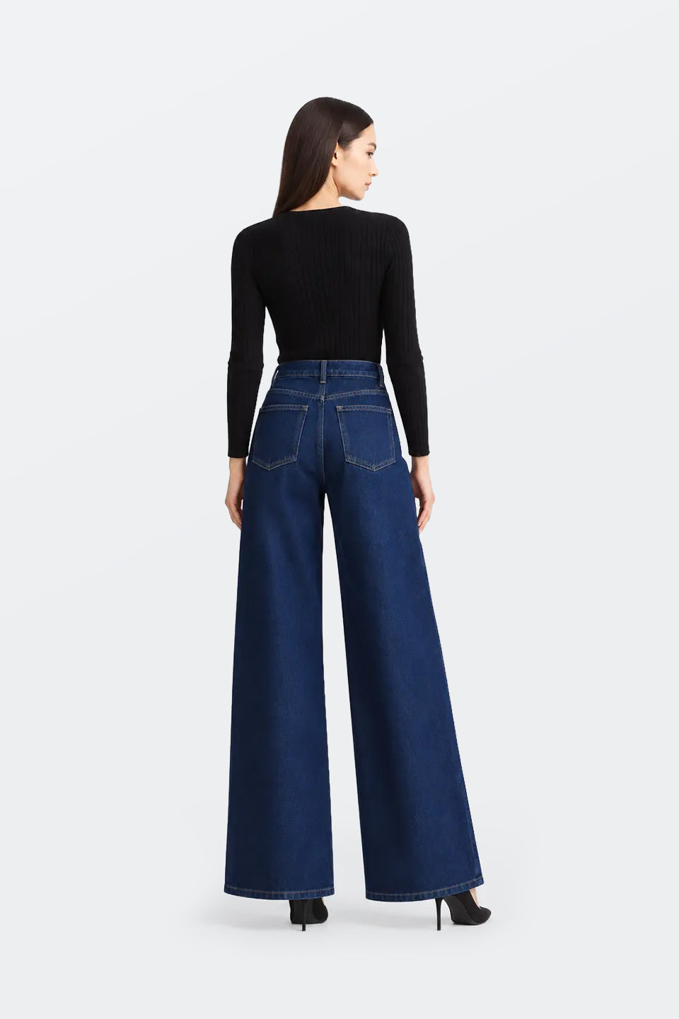 Vaquero elastico wide leg Z6304