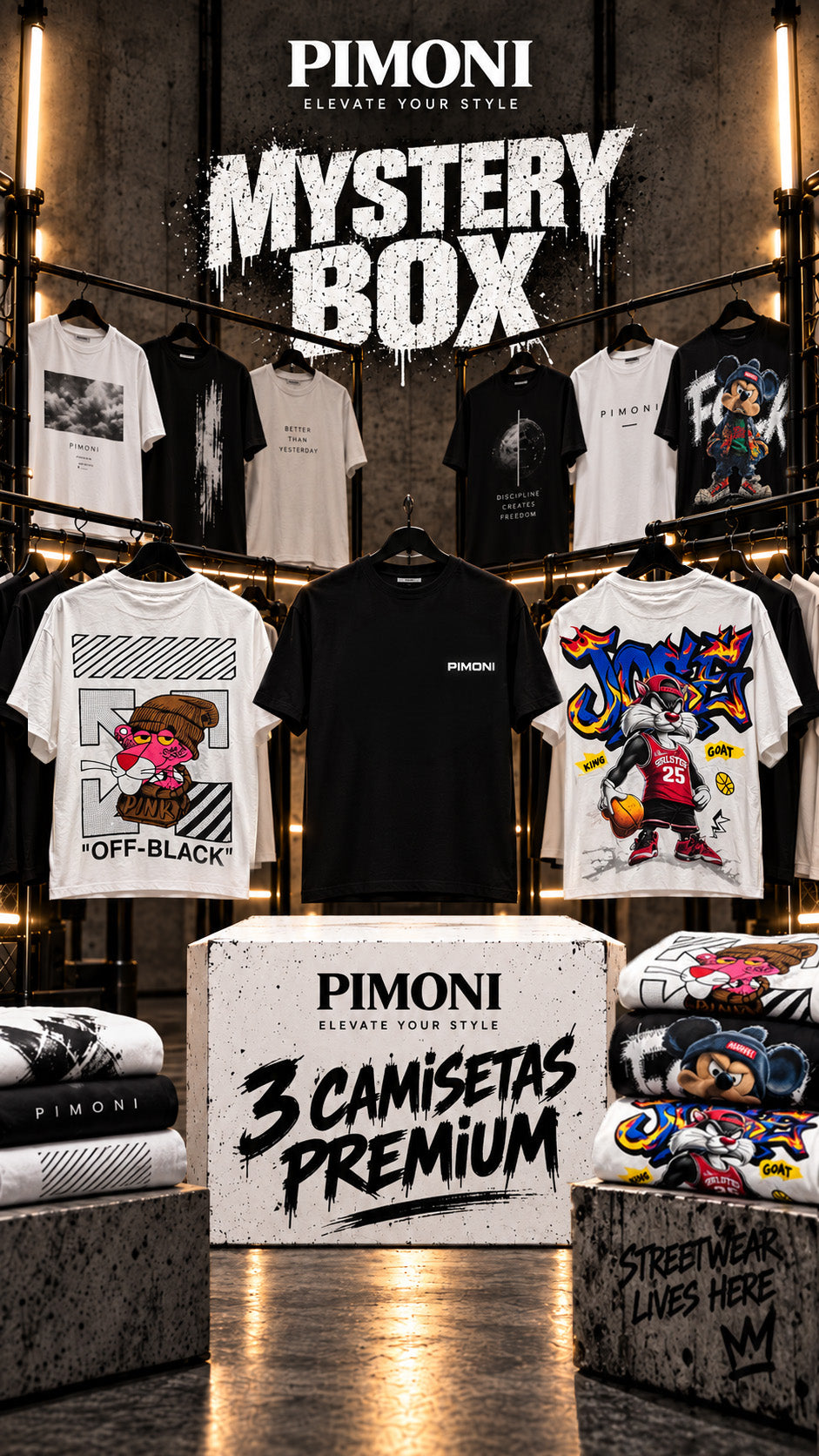 MYSTERY BOX - 3 Camisetas