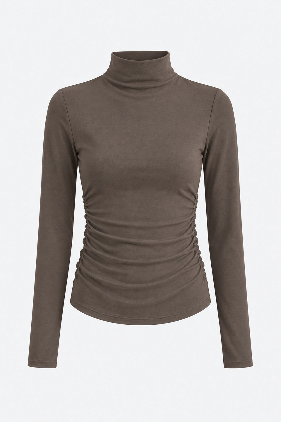 Camiseta elástica cuello alto