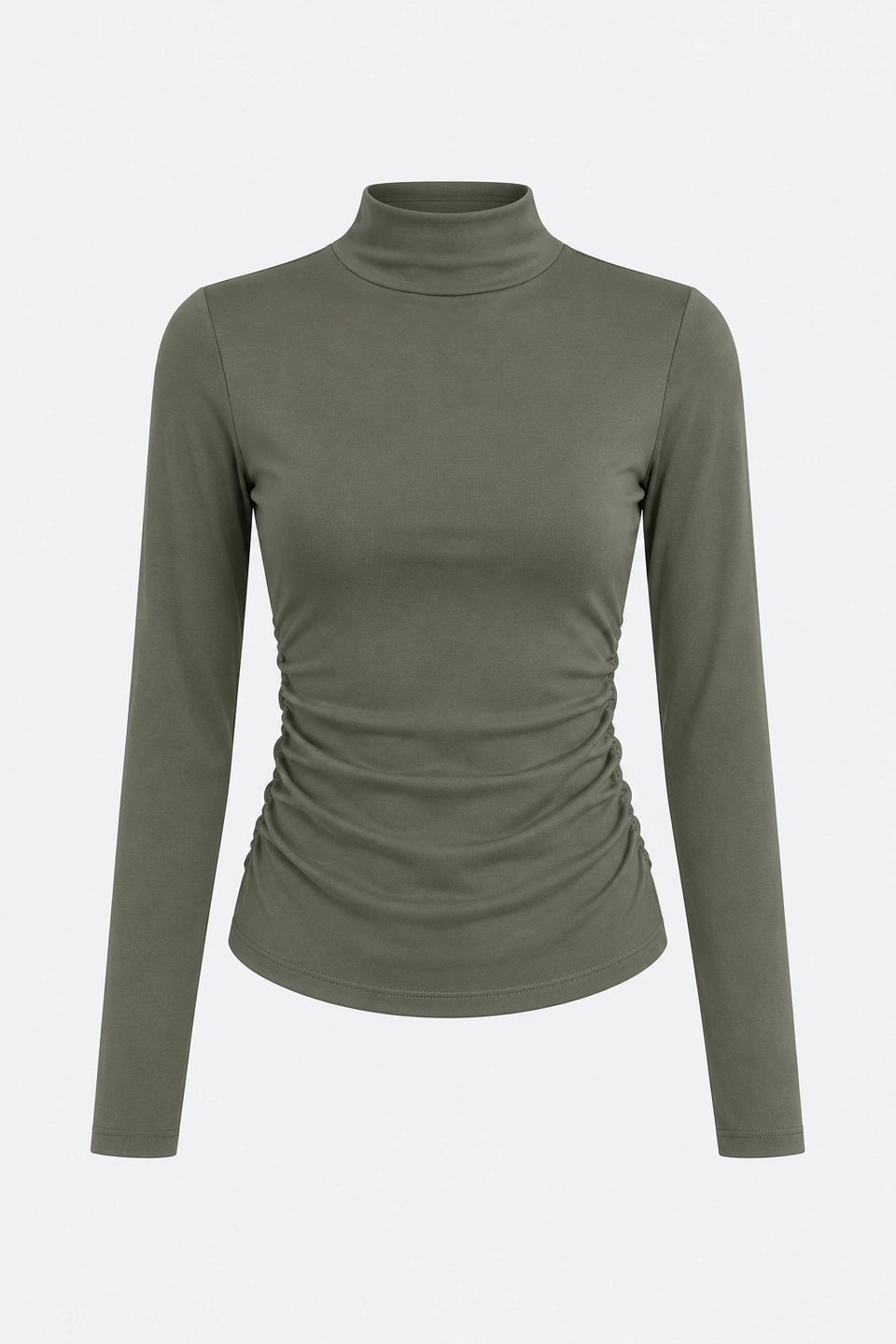 Camiseta elástica cuello alto
